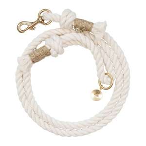 Luxury Braided Cotton Rope Pet Lead Soft Polyester <b>Dog</b> Leash Lace Personalized for Small Large <b>Dogs</b> Natural Organic Manufacturer - Product Image 2