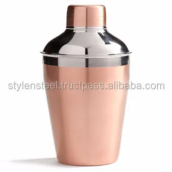 Cocktail Mixglas Deluxe Cocktail Shaker Met Goud En Zwart Kleur Roestvrij Staal Dual Color Shaker