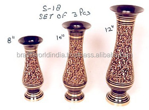 แจกันดอกไม้ทองเหลืองสไตล์โมเดิร์นจากบรัสเวิลด์ อินเดีย - Product Image 2