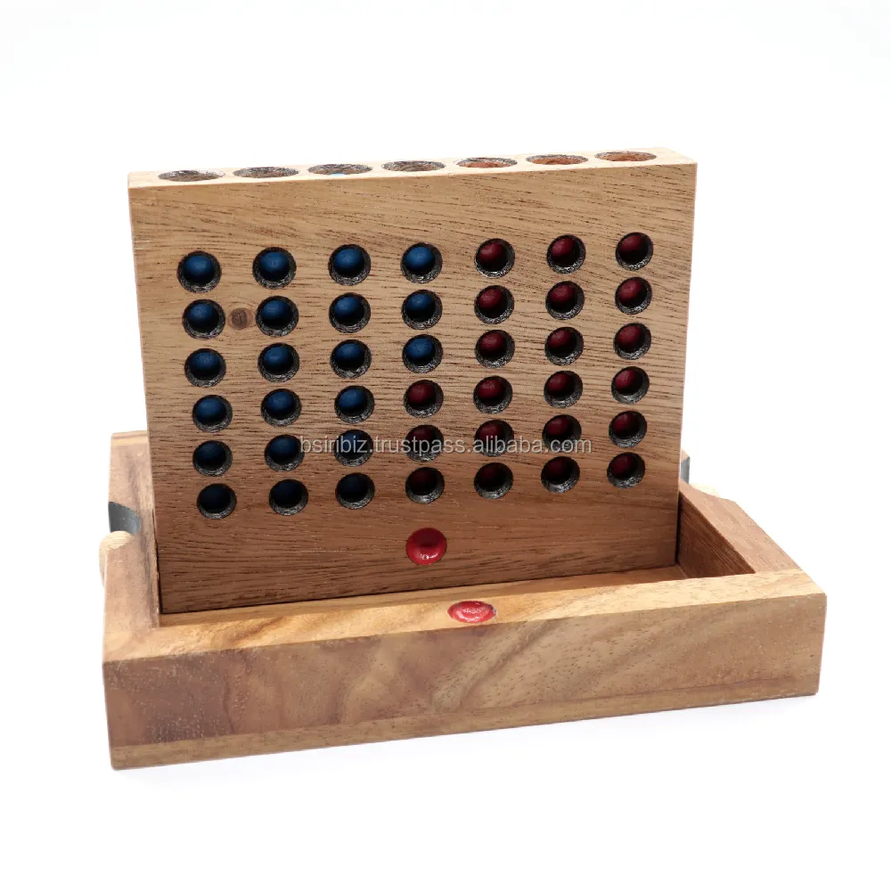 The Competition Game Wood by BSIRI with the Connect a Row in 4 for Children and Family