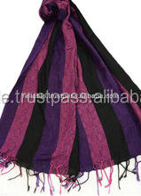 Écharpe en viscose de superbe qualité avec rayures audacieuses et design tissé les plus demandés - Product Image 5