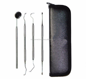 Kit de détartrage dentaire acier inoxydable, kit médical de haute qualité pour hygiène dentaire, ensemble de nettoyage des dents, 5 pièces - Product Image 4