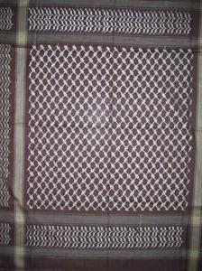 Diseño de la hoja viscosa árabe pañuelos en la cabeza de keffiyeh - Product Image 3