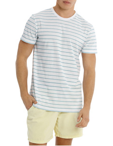 Camisetas de Punto Casuales a Rayas para Hombre, Nuevo Modelo, 100% Algodón Pima, Talla Grande, Manga Corta, Logotipo Personalizado Bordado, Ecológicas - Product Image 1