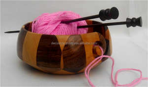 <b>Knitting</b> Wooden Yarn <b>Bowl</b> - Product Image 6
