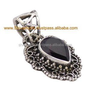 จี้พลอยโกเมน925สไตล์วินเทจสุดฮอตจี้อัญมณีสร้อยคอนำโชคและจี้เครื่องประดับสำหรับผู้หญิงและผู้ชาย - Product Image 2