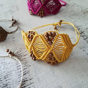 Bracelet en corde de coton durable, bijoux en macramé, bracelet tendance pour homme, bracelet en macramé réglable pour cadeaux à prix avantageux - Product Image 5