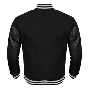 Veste universitaire unisexe en laine de haute qualité avec manches en cuir nouvelle collection Letterman Baseball Custom Made Varsity Jacket Broderie Fourrure Hiver - Product Image 6
