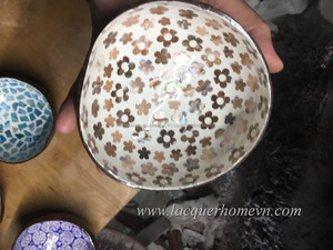 ชุดถ้วยชามใส่อาหารลายมะพร้าวแบบทำมือชุดของขวัญภาชนะอาหารดีไซน์ตามสั่งทำจากวัสดุ PC - Product Image 6