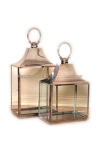 <b>GREEN</b> GLASS METAL IRON HANGING <b>CANDLE</b> HOLDER - Product Image 4