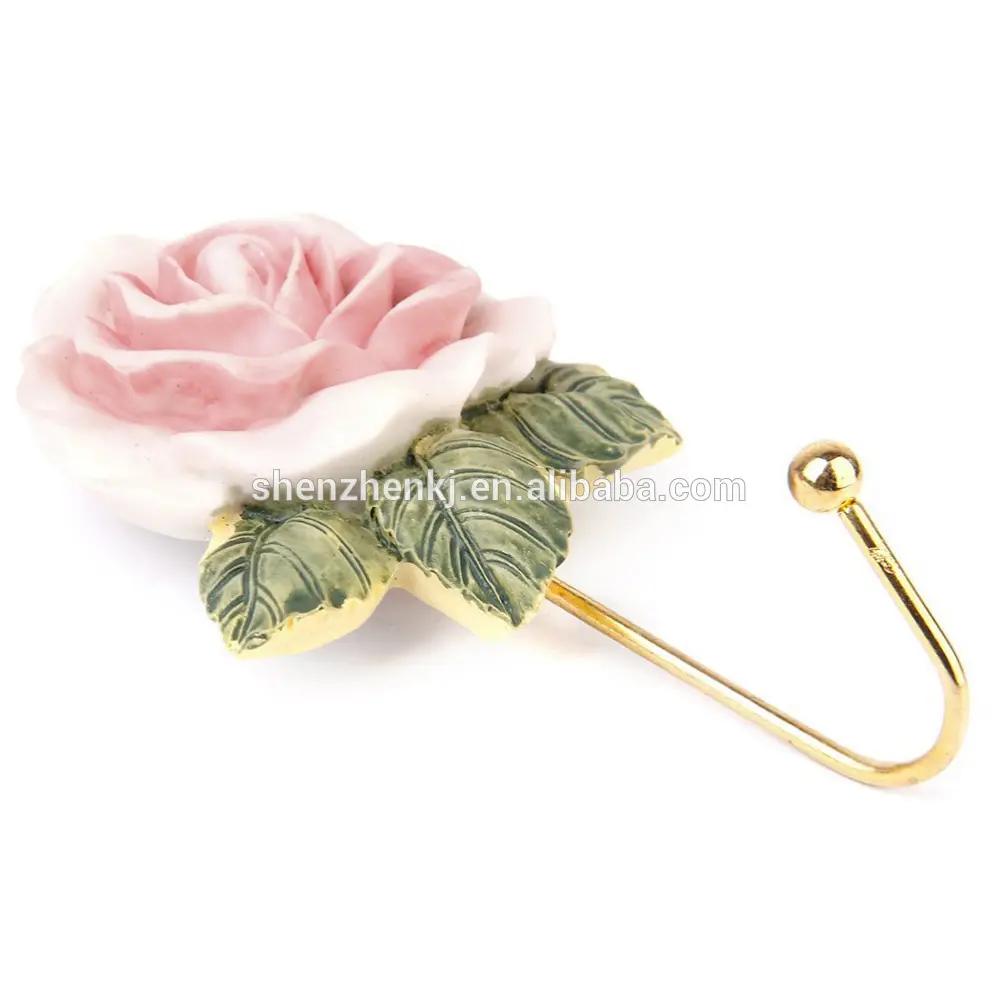 Lovely Rose Decor Wall Mounted Towel Hanger Cute Cloud Adhesive Sticky Stick Holder Pink Kitchen Bathroom Towel Hangers