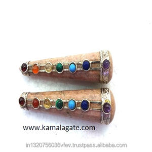 Natural Moonstone 7 Chakra Beaded Healing <b>Wands</b> Semi-Precious Stone <b>Crystal</b> Chakra and Reiki <b>Wands</b> for Energy Healing - Product Image 1