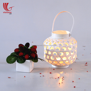 ตะเกียงหวายโบราณทำมือสำหรับตกแต่งบ้าน - Product Image 6