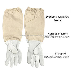 Shemax 2024 OEM de qualité supérieure fabriqué au Pakistan Gants en cuir d'apiculture en gros personnalisés - Product Image 1
