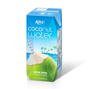 Eau de coco 200 ml Boîte en papier Haute qualité Fournisseur de boissons non alcoolisées du Vietnam Rita OEM - Product Image 5