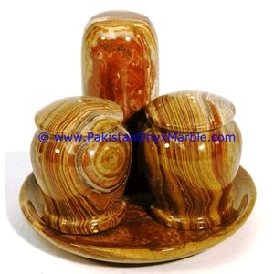 Molinillo de Pimienta y Salero de Mármol Verde Ónix Vintage - Product Image 2