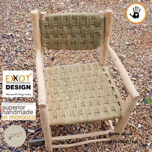 Cadres en bois d'origine marocaine faits à la main Chaise en bois traditionnelle Produit - Product Image 4
