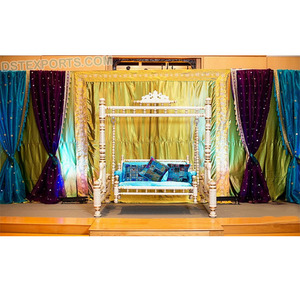 Gujarati mariage Graba nuit balançoire décoration mariage Mehndi scène balançoire et décors indien Mehndi scène décoration Jhula USA - Product Image 1