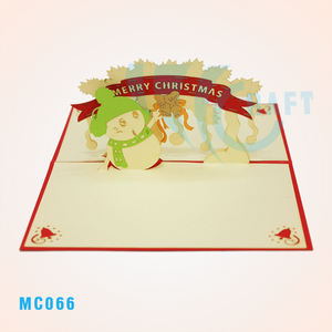 Carte de vœux de Noël 3D faite à la main en papier découpé par Viet-craft de Hanoï - Product Image 3