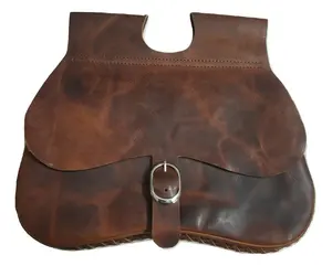 สินค้ามาใหม่กระเป๋าคาดเอวหนังแท้ unisex, กระเป๋าคาดเอวทรงแบนสไตล์โบฮีเมียนกันน้ำและกว้างขวางสำหรับการใช้งานกลางแจ้ง - Product Image 1