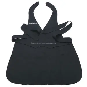 Professional Hair Salon Gown Black Anti Static Apron With Adjustable Around Neck For Barber Shops