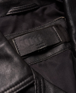 Nouveau Style Haute Qualité Conception Personnalisée Femmes Veste En Cuir Noir Avec Fermeture À Glissière Style - Product Image 3