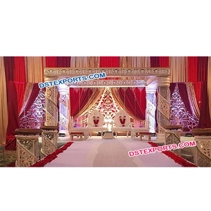 Grand Mandap en Cristal Spirale, Mandap Décoré de Cristaux, Fabricant de Mandaps en Fibre de Cristal, Mandap Suspendu à Vendre CALIFORNIA - Product Image 1