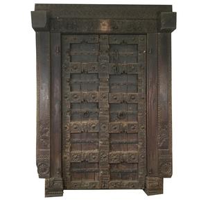 Modern-<b>Industrial</b> Antique Wood Door Hand Carved Old Design for Home <b>Bar</b> Dining Office or Living Room Use - Product Image 3