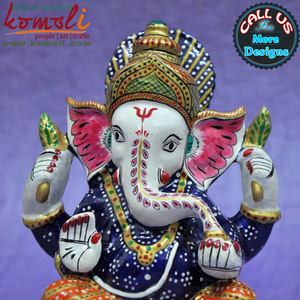 Levendige Kleurrijke Meenakari <span class=keywords><strong>Ganesh</strong></span> Murti Idols Hindoe God <span class=keywords><strong>Ganesh</strong></span> Standbeeld - Product Image 2