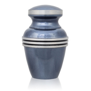 Recuerdo de línea negra y dorada, urna de cremación, suministros funerarios, Brassworld, India - Product Image 2