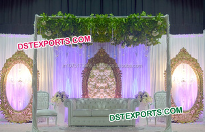 Paneles de fibra de decoraciones para la boda la flor diseño boda telón de fondo paneles de estilo diferente 2016 Nuevo boda telón de fondo marcos - Product Image 3