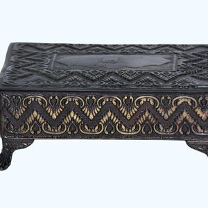 De Metal de joyería caja de Metal blanco, caja de joyería - Product Image 1