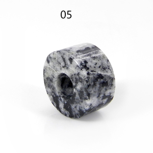 Cuentas de piedra Natural Orbicular jaspe, 14x8x5mm, cuentas de gran agujero, cuentas europeas para pulsera, IG0109 - Product Image 5