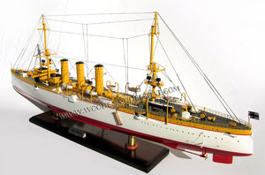 Modèle de bateau en bois SMS EMDEN-Modèle artisanal en bois BT0005P fabriqué au Vietnam - Product Image 2