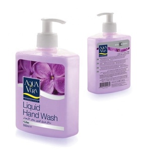 Jabón Líquido para Manos Aquavera Lilac 500ml, Antiséptico con Ingredientes Químicos SLS, Certificado ISO 9001 y GMP para Adultos - Product Image 1
