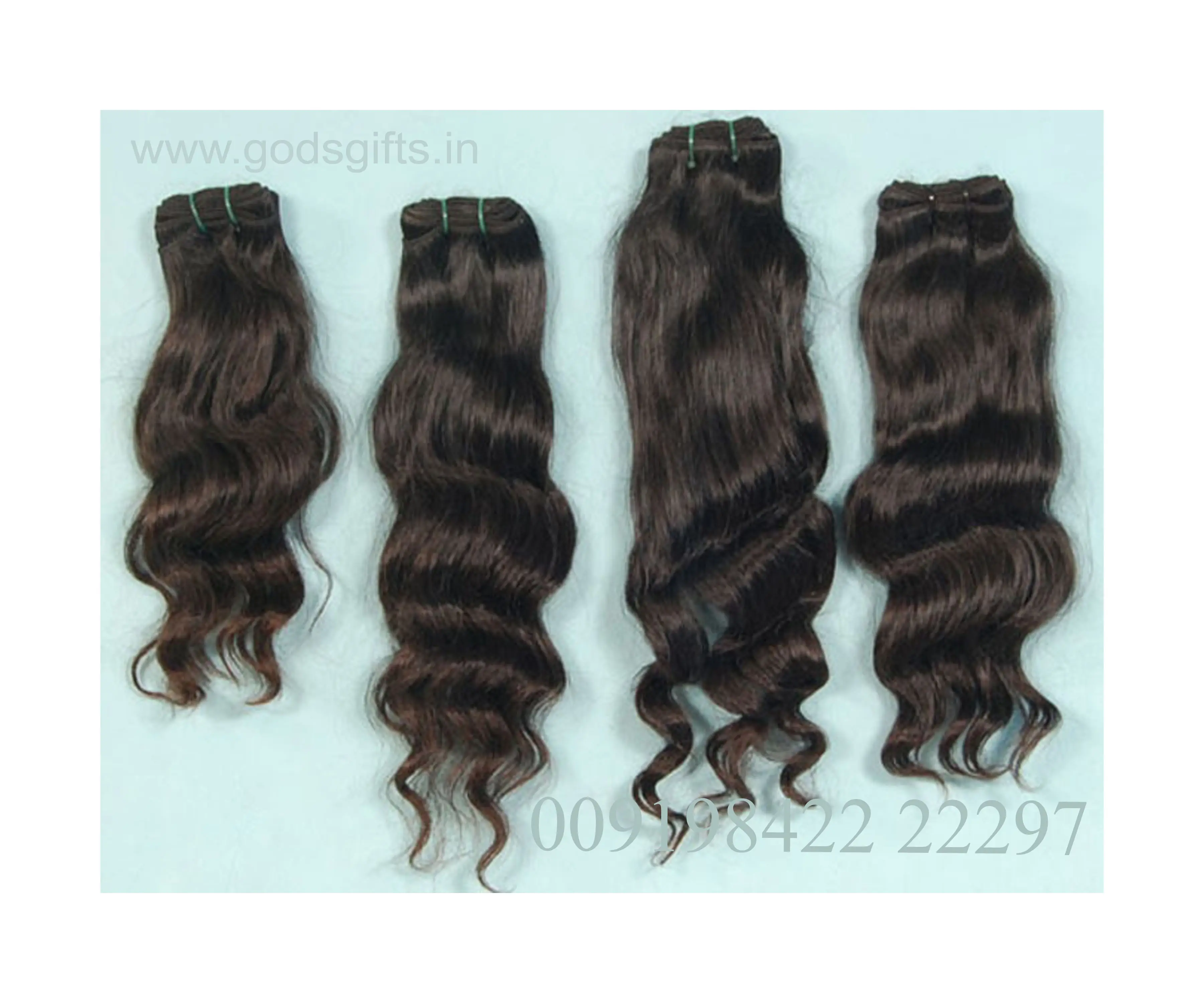 Indian temple Hair machine weft 100% indian virgin hair machine wefts Remy curly Hair