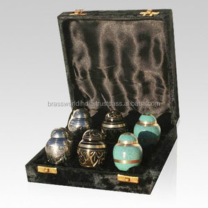 Set Of <b>Keepsake</b> Cremation Urn with <b>Box</b> By Brassworld India - Product Image 6