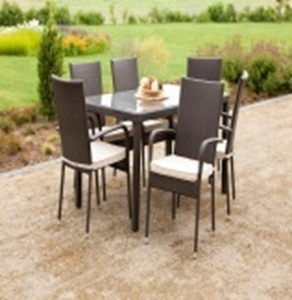 Juego de comedor de sofá sintético de ratán, muebles de exterior de ratán, sillas de sala de estar de mimbre/mimbre de Vietnam - Product Image 4