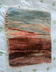 Casual Winter <b>Wool</b> Printed Silk <b>Scarf</b> <b>Women's</b> Medium Length Digital Logo Designer Pattern Colorful Plain Creative Design - Product Image 2