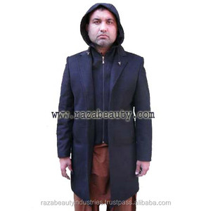 Ventes chaudes 2027, blazer en laine écologique à capuche pour homme de haute qualité - Product Image 3