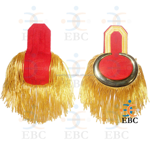 Venta al por mayor de fábrica, Charretera ceremonial, flecos dorados, uniforme hecho y charreteras de disfraces, accesorios y accesorios para uniformes - Product Image 6