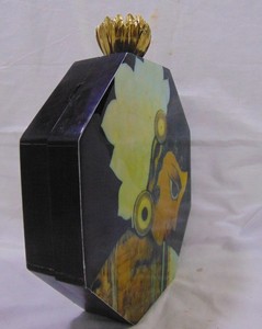 Bolso de mano de madera para mujer Vintage con bolso de mano de moda Bolso de noche Forro de fieltro - Product Image 2