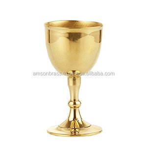<b>Goblet</b> Small <b>Goblet</b> Metal Brass Drinkware Wedding Wine <b>Goblet</b> <b>Glass</b> - Product Image 1