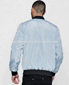 Chaqueta Bomber de Satén Personalizada, Nueva, Elegante y Económica, Chaqueta Bomber de Satén para Hombre al por Mayor - Product Image 1