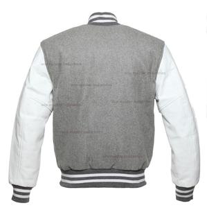 Venta al por mayor de alta calidad de diseño personalizado chaqueta de béisbol negro Letterman estilo bombardero de talla grande transpirable de ganchillo para el invierno - Product Image 4