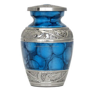 Urna conmemorativa funeraria de Metal de la mejor calidad, Color rojo, diseño fabuloso, urna de cremación de cenizas humanas para seres queridos - Product Image 3