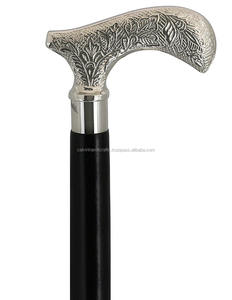 Náutico madera moda madera Gehstock latón montaje Floral decoración bastón hombres y mujeres palo - Product Image 2