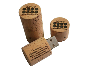 Chiavetta <span class=keywords><strong>USB</strong></span> 2.0 in Legno, Sughero e Metallo a Forma di Tappo di Bottiglia, 4GB-128GB, con Logo Personalizzato e <span class=keywords><strong>Portachiavi</strong></span> - Product Image 6