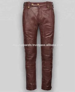 กางเกงหนังแกะแท้สั่งตัดราคาถูกสำหรับผู้ชาย กันน้ำ ใส่ได้ในฤดูหนาว มีห้ากระเป๋า สีดำ - Product Image 6