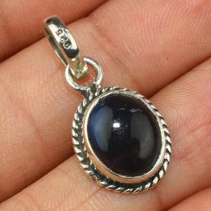 Jolis pendentifs en argent Sterling 925 bleu Labradorite, bijoux en argent avec pierres précieuses, bijoux en argent indien - Product Image 5